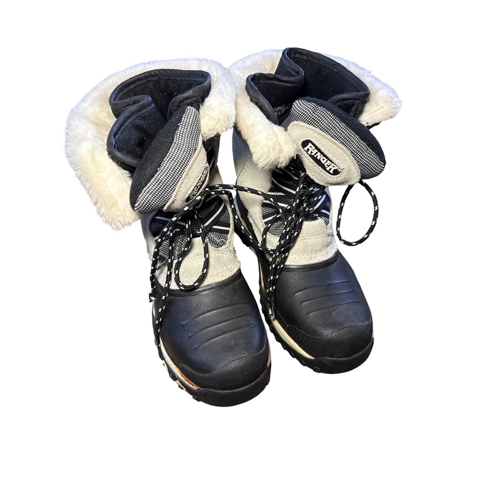 Ranger‎ Womens Gray Black Thermolite Insulated Winter Snow Boots Size 8